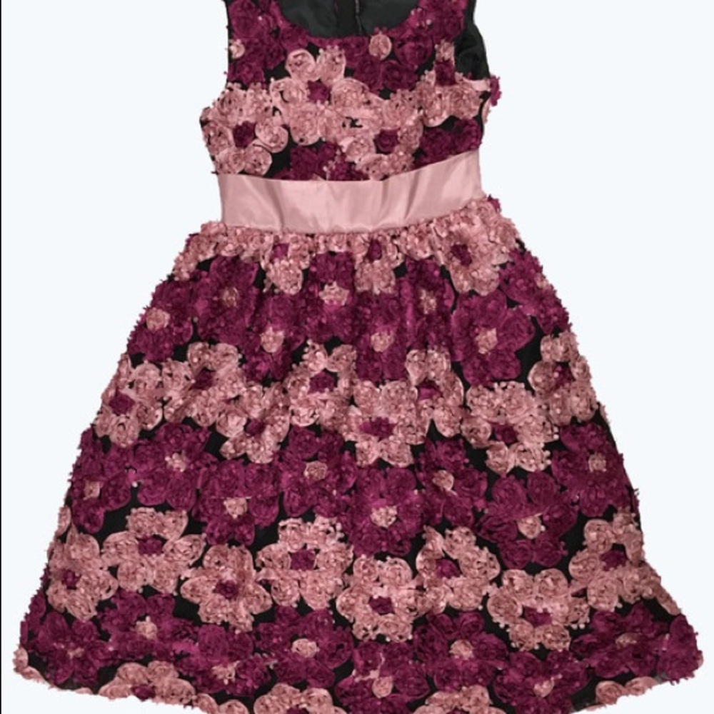Swea Pea & Lilli Kids Pink & Fuchsia Rosette Dress
